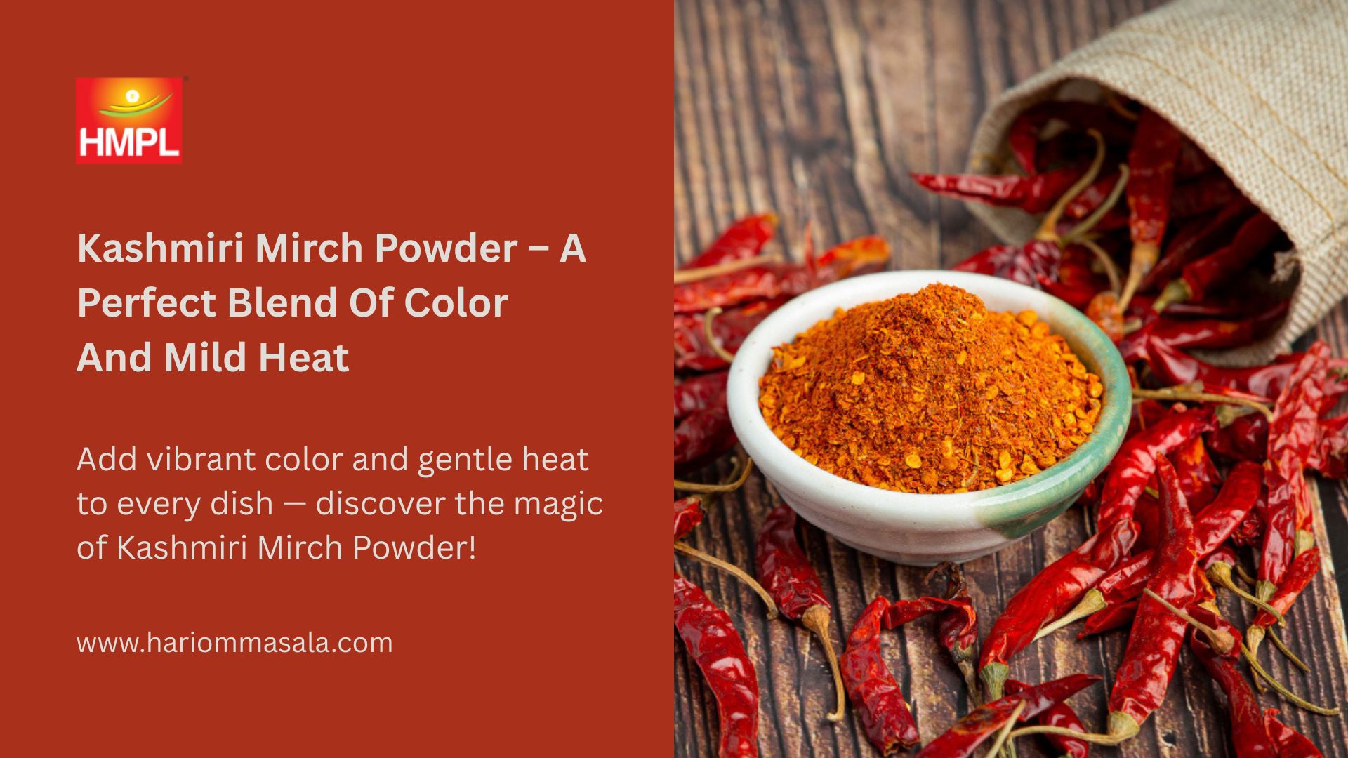 Kashmiri Mirch Powder – A Perfect Blend of Color and Mild Heat